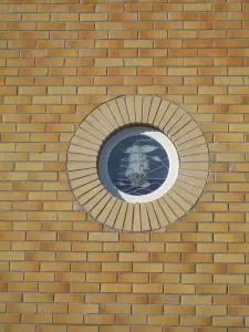 Stunning architecture stained glass window